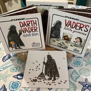 'Vader's Little Princess' & Darth Vader and son Deluxe Box Set, two art prints.